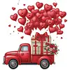 Valentine Day 2D Flat DIY Diamond Art Pendant Diamond Painting Set (Love Car)
