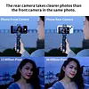 KingMa/cyke Mobile Phone Vlog Selfie Monitor Screen Mobile Phone Stabilizer, Magnetic Mobile Phone Holder Clip, Use Mobile Phone Rear Camera for Selfie Vlog Live TikTok, Compatible with iPhone (Does not support 4K recording)
