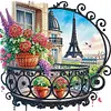 The Gardens Of The Eiffel Tower-Partial Special Shaped Diamond Painting 30*30CM