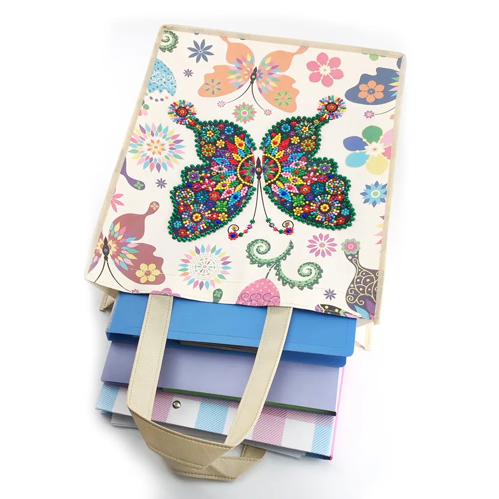 DIY Diamond Painting Eco-Friendly Canvas Bag - Dragonfly