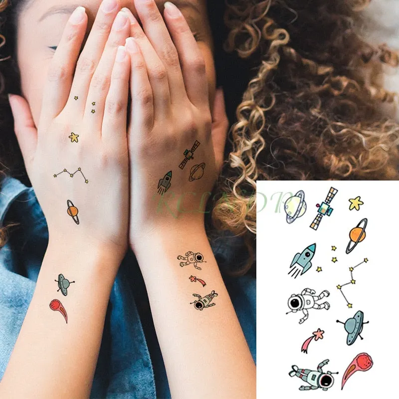 Waterproof Temporary Tattoo Sticker Wings Feather Small Element Fake Tatto Flash Tatoo Hand Arm Chest Art for Kids Men Women