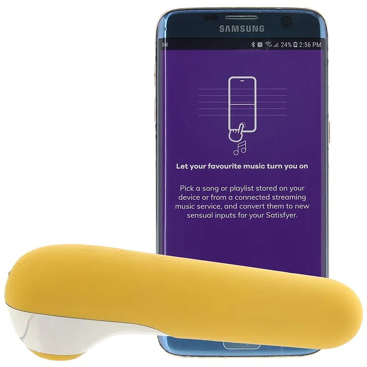 pornhint Pornhint Dual Love Air Pulse Vibe in Yellow
