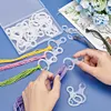 (US Local)40Pcs Acrylic Cross Stitch Threading Board Floss Bobbins for Cross Cotton (1)