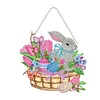 (Single Sided) Diy Floral Animal Special Shaped Diamond Painting Pendant