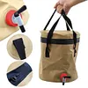 [US Local Warehouse] 10L Collapsible Bucket with Faucet Folding Water Container for Camping Hiking