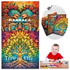 3PCS Tree Coloring Book Set Mindfulness Art Books for Adults 