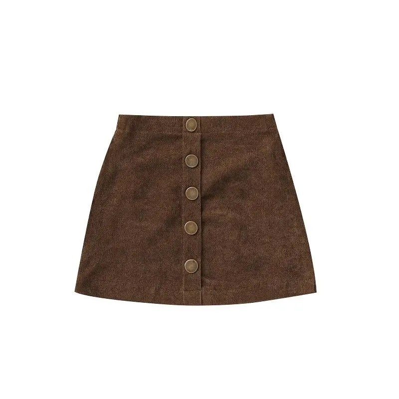Newborn Baby Girls Fashion Solid Color Corduroy Skirt Stylish Skirt for Kids Children Girls 0-3Y