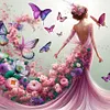 (Multi-Style)Gorgeous Dress Girl & Fairy-Full Round Diamond Painting 40*40CM
