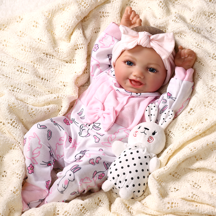 Babeside Laughing Reborn Baby Summer 17'' Little Infant Girl Building Lovely Memories