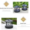 Solar Power LED Light Rotating Lighthouse Landscape Lamp Garden Decoration