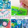 5D DIY Leather Diamond Painting Memo Pad Holder with 160 Sheets Paper (Owl)