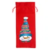 5D DIY Special Shaped Drill Diamond Painting Christmas Snowman Wine Bottle Bags Covers Kits