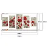 (US Local)5pcs/set Flower -Full Round Diamond Painting (95*45cm)