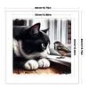Cat And Sparrow-11CT Stamped Cross Stitch 40*40cm/15.75*15.75in