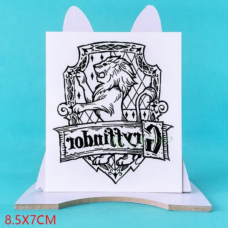 Waterproof Temporary Tattoo sticker movie School badge fake tatto flash tatoo for men women