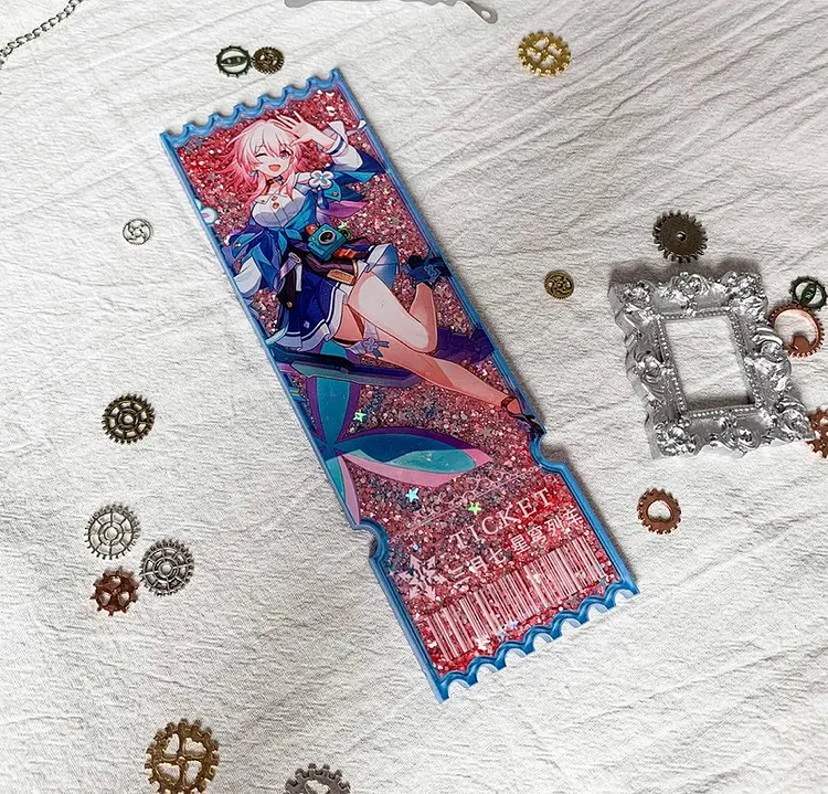 Honkai Star Rail March 7th Acrylic Ticket