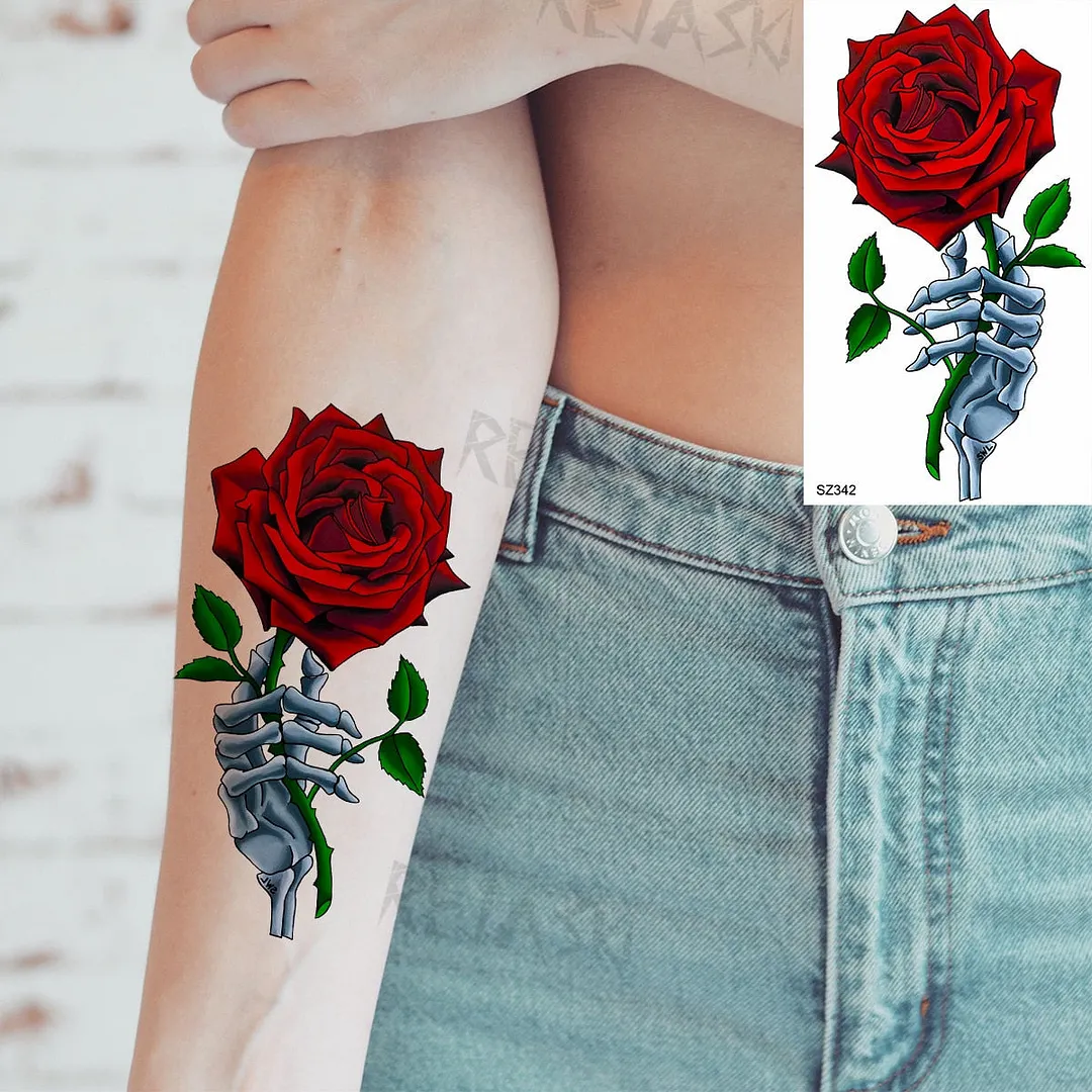 Small Henna Lotus Sexy Back Temporary Tattoos For Women Adult Feather Dandelion Fake Tattoo Body Art Waterproof Tatoos Sticker