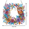 Diamond Painting Acrylic Owl Wreath Hanging Sign Decoration