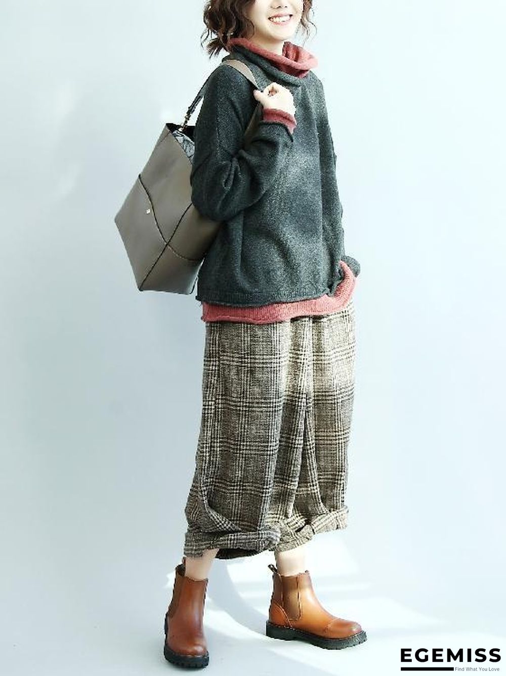 Loose Batwing Sleeves Knitting Sweater | EGEMISS