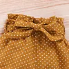 Baby Girl  3-piece Letter Print Bodysuit and Dotted Shorts/Sets