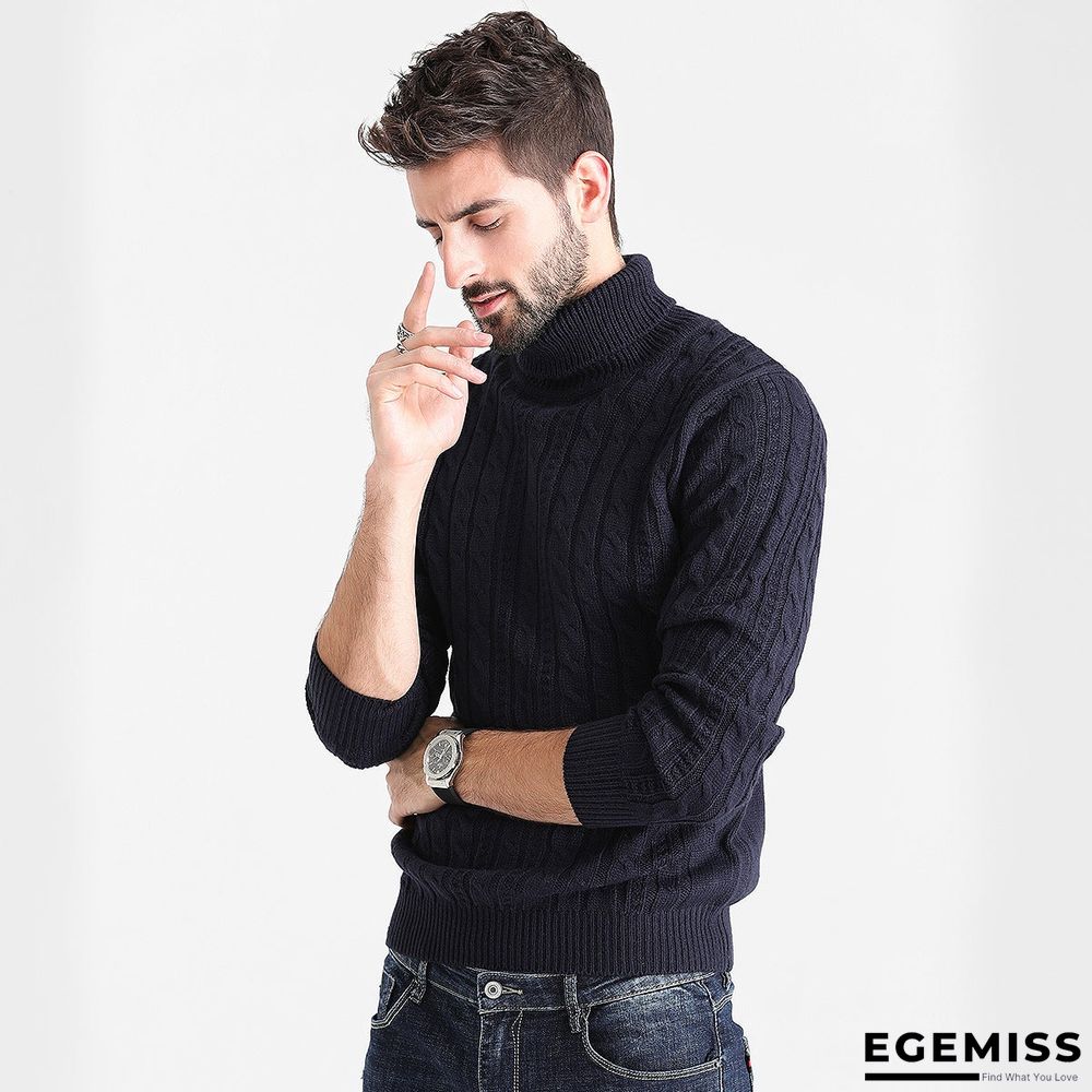 High Collar Joker Men's Sweater | EGEMISS