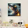 Girl-11CT Stamped Cross Stitch 45*45cm/17.72*17.72in