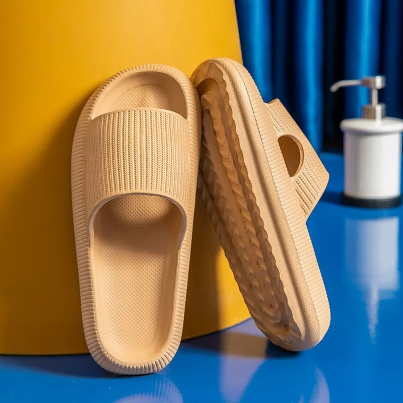 Man Women Slipper Quick-Drying Thickened Non-Slip Sandals Thick Sole House Slippers Bathroom Footwear Summer Beach Sandal