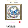 Diamond Painting Wooden Double-Sided Butterfly Ornaments Kit with Photo Frame Desktop