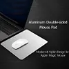 Desktop Aluminum Alloy Metal Mouse Pad Double-Sided Aluminum Anti-Slip Pad Desk Pad Suitable for Gaming and Office