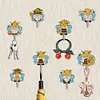 (US Local)8Pcs Diamond Painting Hooks Diamond Art Craft Wall Hooks Home Decor (Bee Gnome)