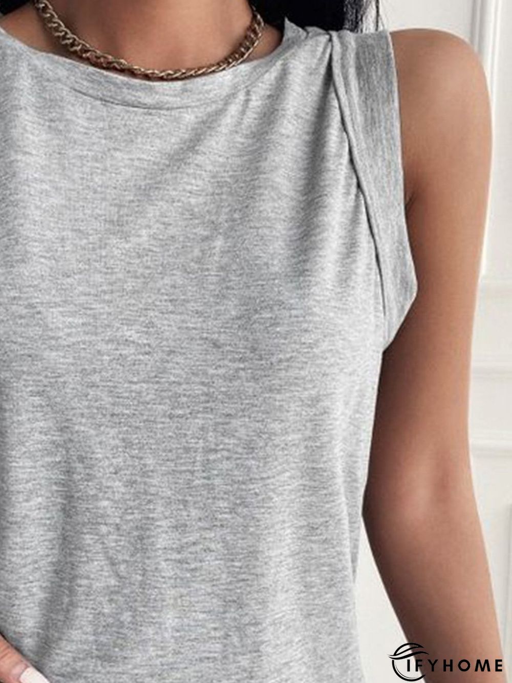 Short Sleeve Crew Neck Casual T-shirt | IFYHOME