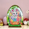 (US Local)3D Wooden Easter Egg Rabbit Special Shaped Diamond Painting Lamp Desk Decor Kits