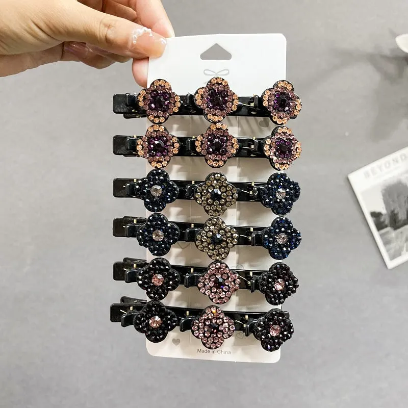 Sparkling Crystal Stone Braided Hair Clips🎁Best Christmas Gift For Your Girls