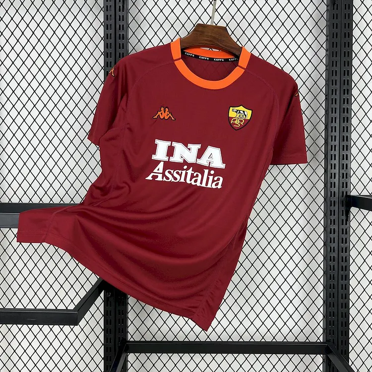 Roma 2000/01 Retro Home Football Shirt