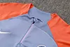 Joyfball 2024/2025 Internazionale Milan Half-Pull Training Suit Grey Jersey 1:1 Thai Quality Set