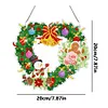DIY Special Shaped Diamond Painting Wall Decor Wreath Hanging Kit(Love Snowman Cookie Man)