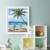 Beach - 11CT Stamped Cross Stitch - 36*46cm - Natural