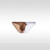 Men's Low Waist Transparent Sexy Ice Silk Seamless U-Convex Briefs