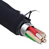 47.99in Zippered Rigging Sleeve Weather-Resistant Heavy Duty Marine Cable Jacket with Zipper for Bundling Control Fuel Lines Wires