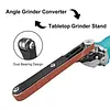 Angle Grinder Belt Sander Adapter Attachment for Polishing Angle Grinder To Belt Sander Converter for Model 100 115 125 Angle Grinder
