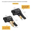 Bicycle Air Nozzle Brass Dual Head Adapter Converter Hose Adapter (Not Deflate)