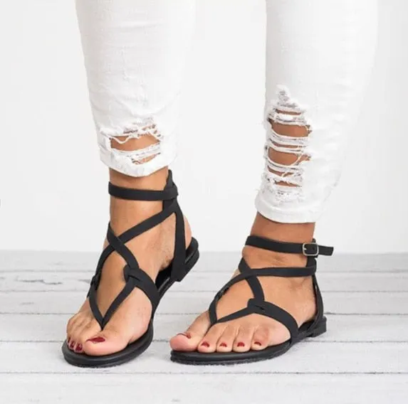Women Sandals 2022 New Summer Footwear Plus Size 43 Ladies Flat Sandal Female Casual Beach Shoes Ladies Comfortable Flipflop