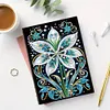 (US Local)Flower Special Shaped Diamond Painting Journal Notebook for Adults Students