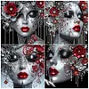 (US Local)4Pack Beauty-Special Shaped Diamond Painting Kit(40x40cm)