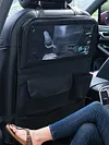 Car Backseat Organizer with Foldable Table Tray Seat Back Protectors Kick Mats