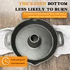 28CM Thick Turkey Pot with Handle Cast Iron Pre-Seasoned Chicken Roaster Pan