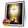 Glowing Cross And Book-Full Round Diamond Painting 30*40cm/40*50cm