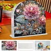 Acrylic Napkin Holder Diamond Painting Kit for Home Table Decor (Flowers)