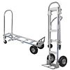 [US Local Warehouse] Convertible Hand Truck Alloy Fold Handcart Swivel Caster Tow Cart Cargo Trolley Convertible Hand Truck Dolly Cart With Wheels for Delivery Driver/Mover
