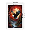 (Big Size)Eagle - 11CT Stamped Cross Stitch - 40*65cm - Animal